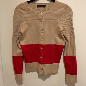 The Limited stripe cardigan sweater
